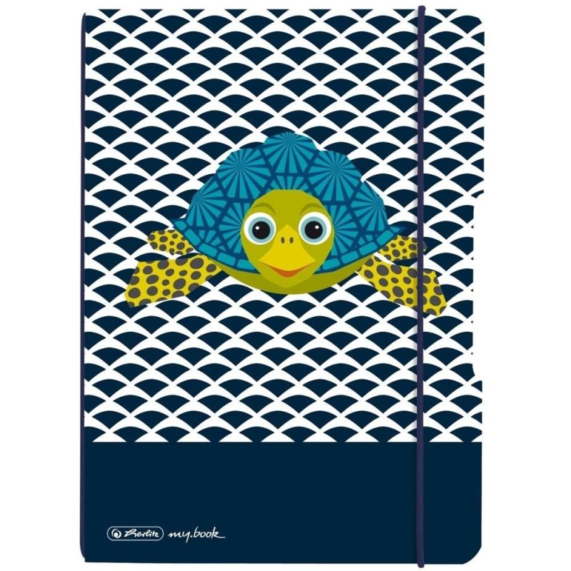 Caiet My.Book Flex A5 Dictando, Motiv Cute Animals Turtle, 40 File