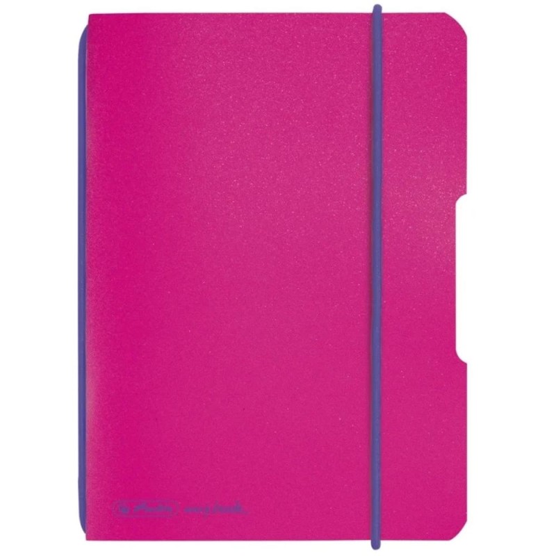 Caiet My.Book Flex, A6, 40 File, Patratele, Coperta PP, Roz