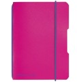 Caiet My.Book Flex, A6, 40 File, Patratele, Coperta PP, Roz