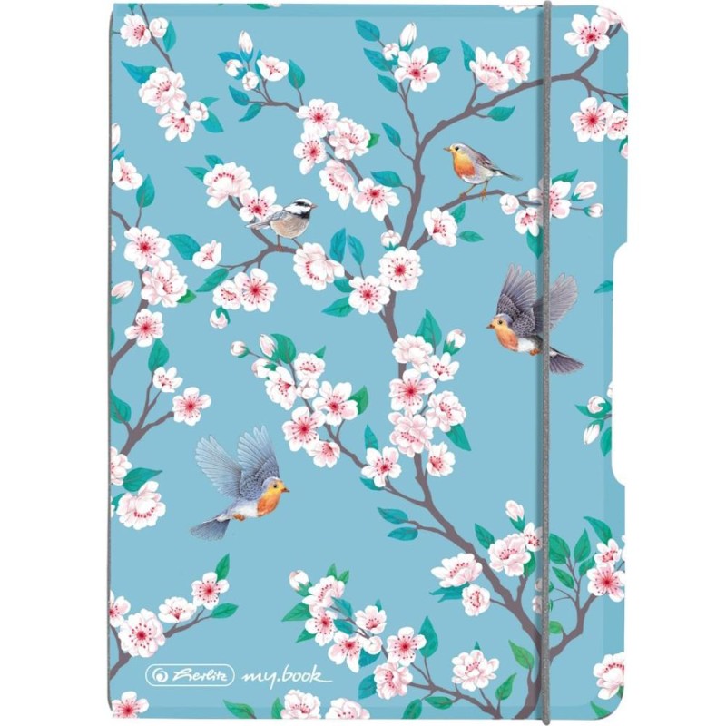 Caiet My.Book Flex, A6, 40 File, Patratele, Ladylike Birds