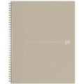 Caiet Oxford Origins A4+, Dictando, 70 de File, Hartie Optik 90g/mp, Spira Dubla, Scribzee, Ecolabel, Coperta Plastifiata, Bej