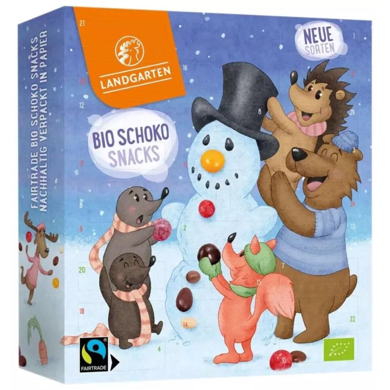 Calendar de Craciun cu Ciocolata Bio, Landgarten