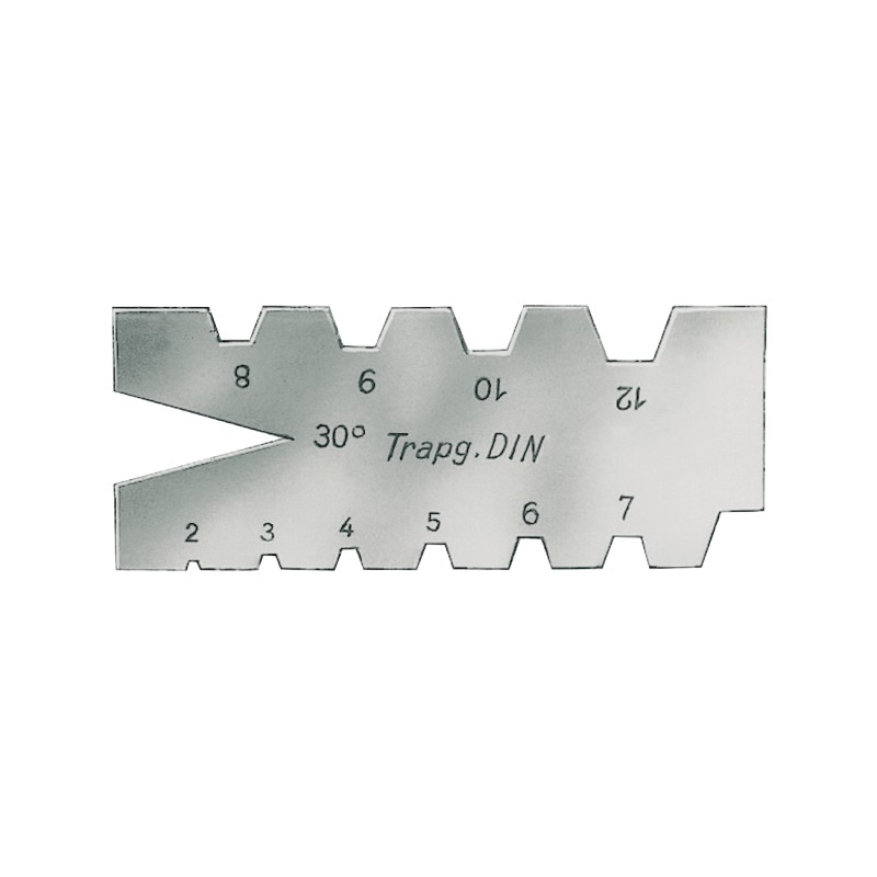 Calibru pentru Filet Trapezoidal 30°, Pas Filet 2, 3, 4, 5, 6, 7, 8, 9, 10, 12