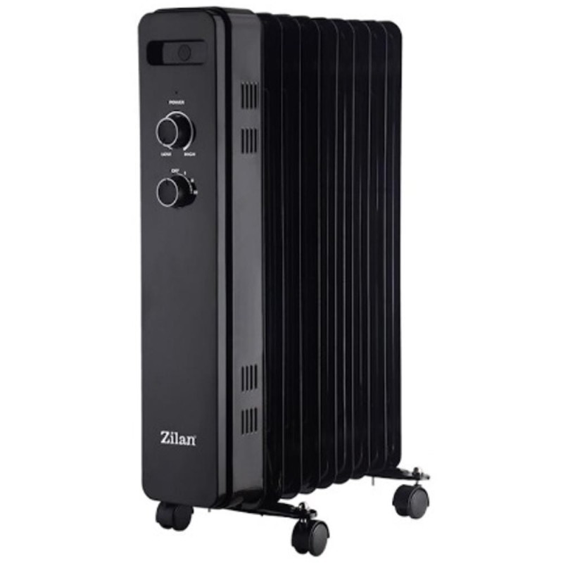 Calorifer cu 9 Elementi, Protectie la Rasturnare, Putere 2000W, Termostat Reglabil