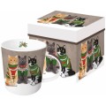 Cana de Portelan in Cutie de Cadou, Pronat, Sweater Cats, 0.35 l