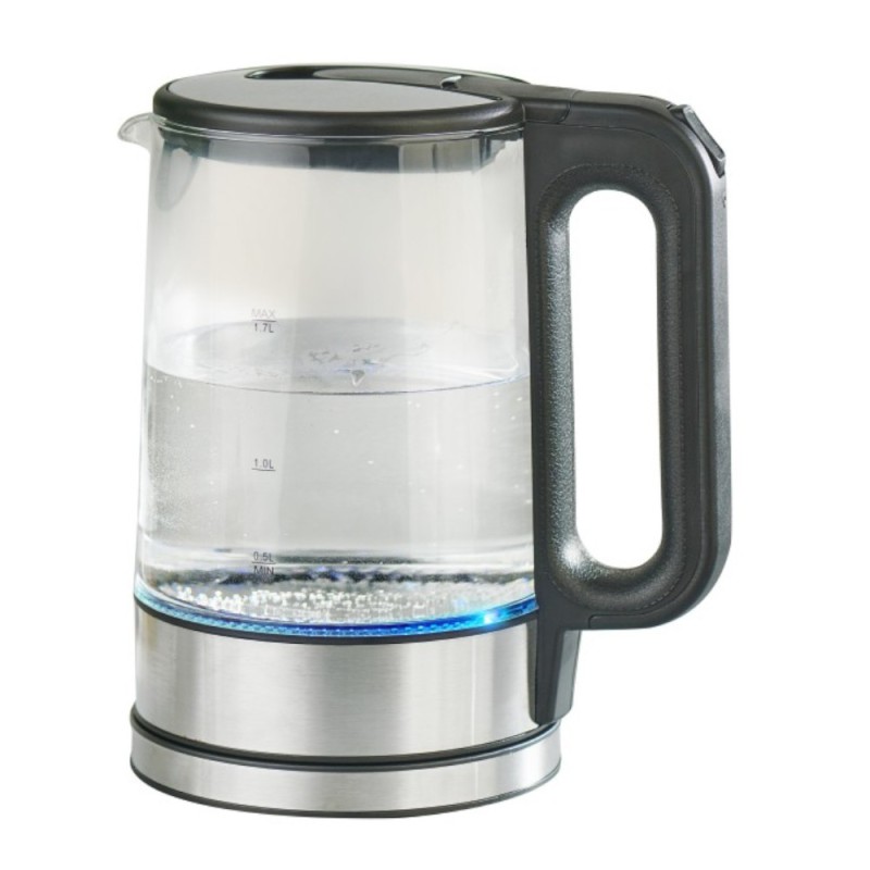 Cana Fierbator, din Sticla, 1.70 l, 2200 W, cu LED, Victronic