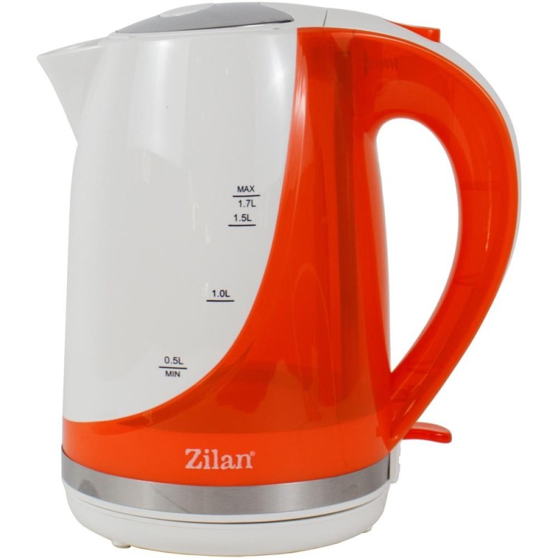 Cana Fierbator Electrica, Putere 2200W, Capacitate 1.7 l, Alb-Portocaliu