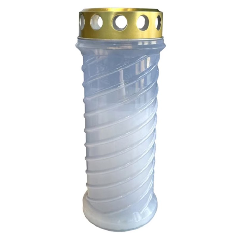 Candela Alba din Plastic, Spirala Mica