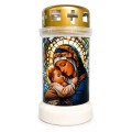 Candela Bolsius, Numarul 3, cu Capac, Alb