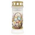 Candela Bolsius, Numarul 6, cu Capac, Cos cu Oua, Alb