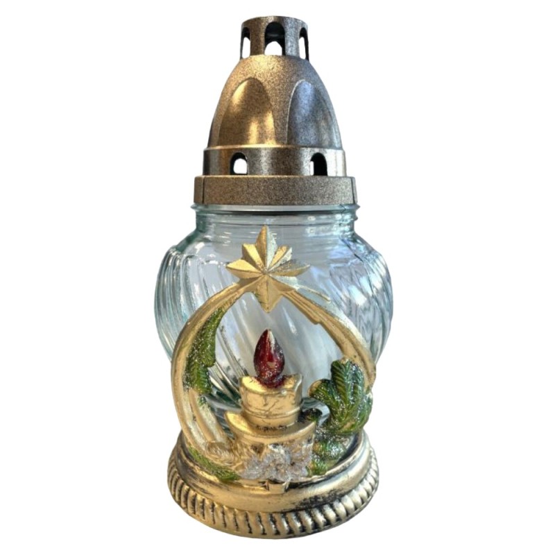 Candela cu Motive de Craciun Lumanare