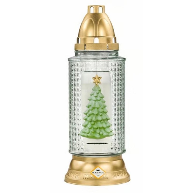 Candela de Craciun cu Bradut Verde