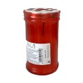 Candela din Plastic cu Capac Anti-Vant Italia TS30, Rosu, 36 Ore