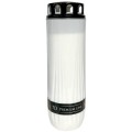 Candela din Plastic, cu Capac, Premium, Alb