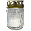 Candela din Sticla, Alb, Multicolor