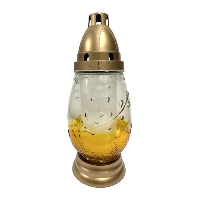 Candela din Sticla in Forma de Ou, 23.5 cm