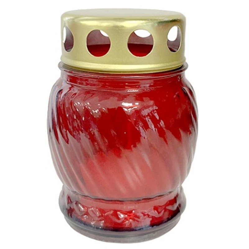 Candela din Sticla, Rosie, 8 Ore