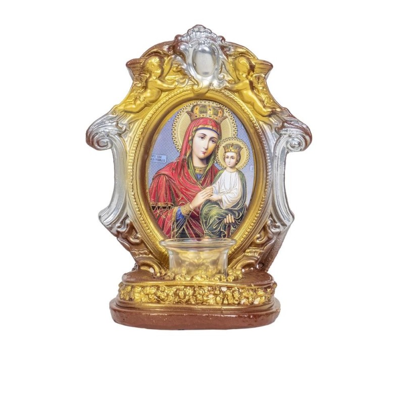 Candela Ipsos, Maica Domnului si Pruncul cu Doi Ingeri, Dimensiune 13 x 12 x 24 cm