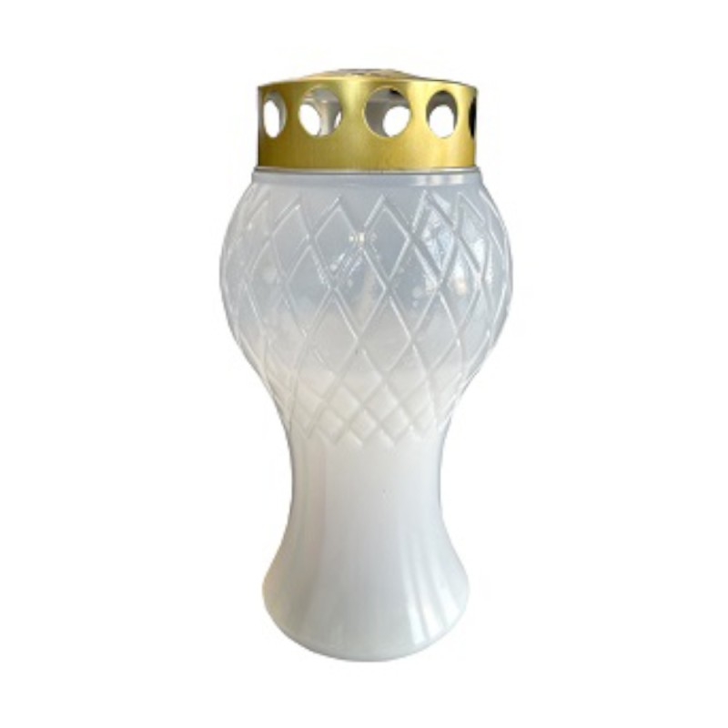 Candela Mini din Plastic Alb, 50 Ore