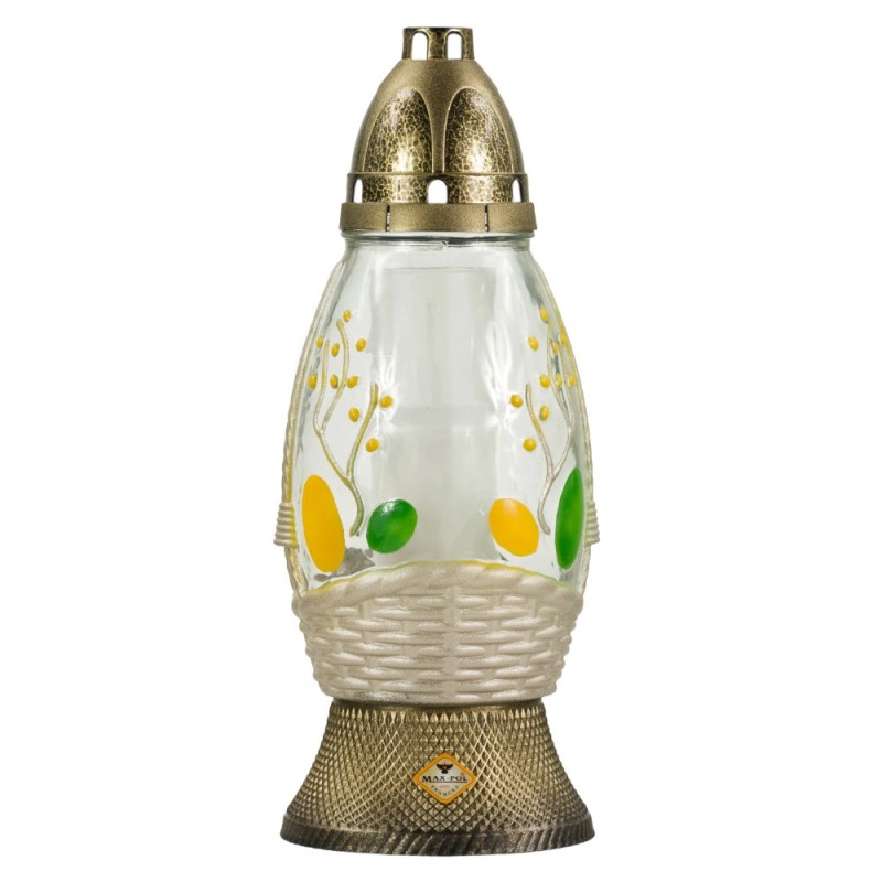 Candela Ou Mare Pictata Manual, din Sticla, 50 Ore