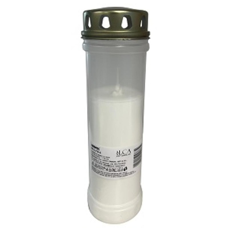 Candela Plastic cu Capac, Alba, Bispol