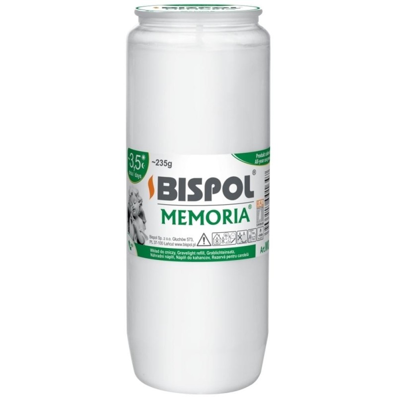 Candela Rezerva Bispol, Alba, WO4, cu Ulei, 24 Bucati