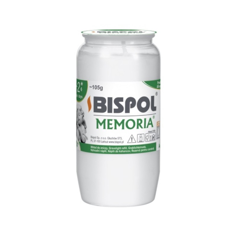 Candela Rezerva Bispol cu Ulei Alb, 45 Ore