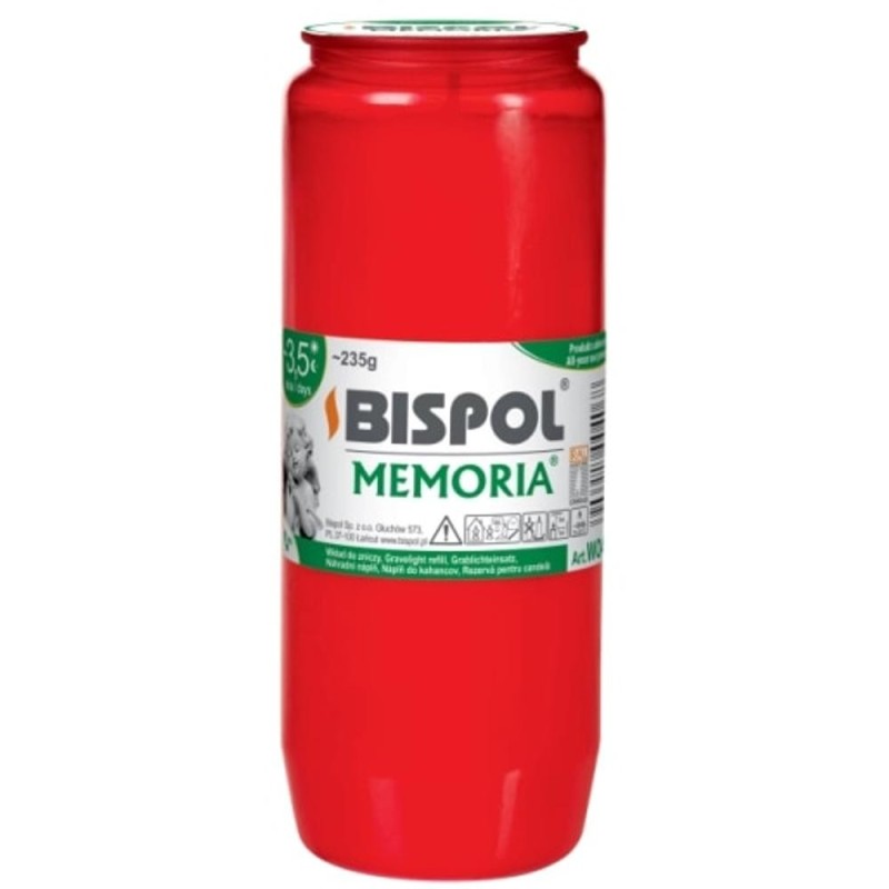 Candela Rezerva Bispol, Rosie, WO4, cu Ulei, 24 Bucati