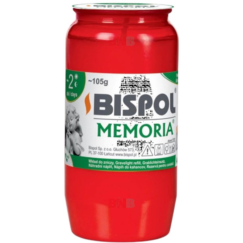 Candela Rezerva Bispol, WO2, cu Ulei, Rosie, 30 Bucati