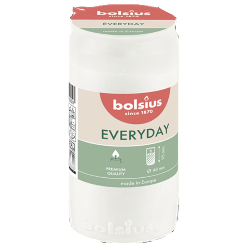 Candela Rezerva Bolsius RC2, Timp de Ardere 33 Ore, Alba