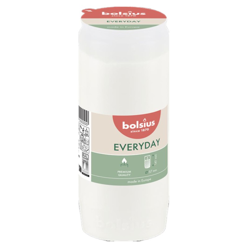 Candela Rezerva Bolsius RC4, Timp de Ardere 65 Ore, Alba