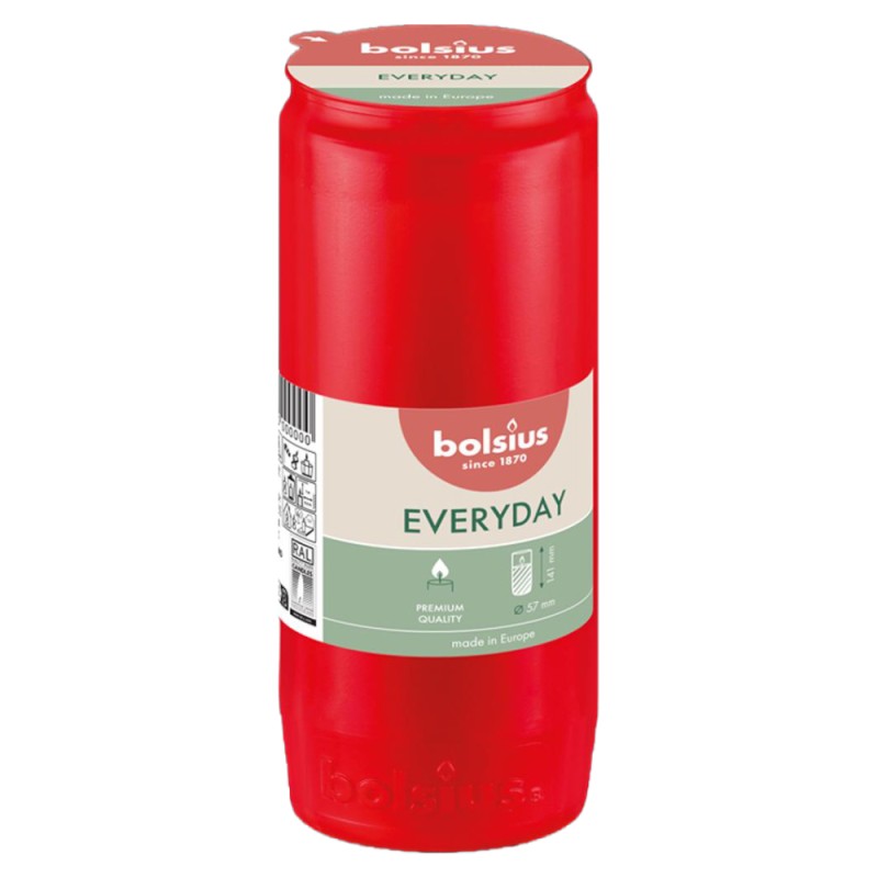 Candela Rezerva Bolsius RC4, Timp de Ardere 65 Ore, Rosie