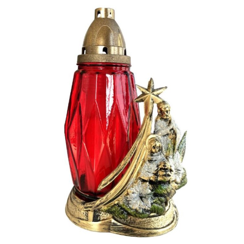 Candela Rosie de Craciun cu Nasterea Domnului