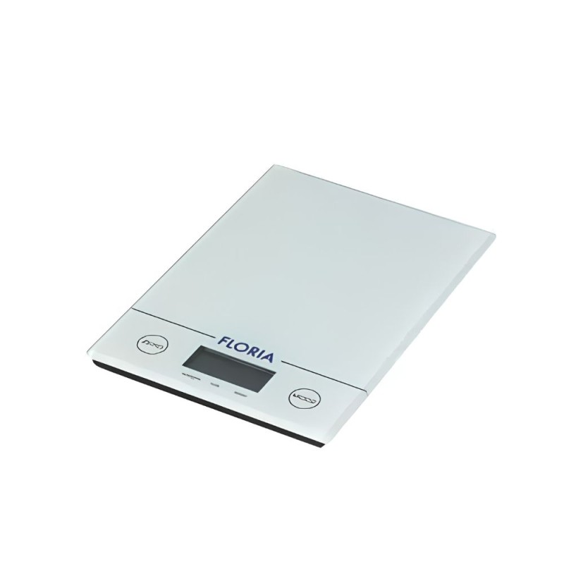 Cantar Bucatarie Digital, Floria, din Sticla, 5 kg, Alb