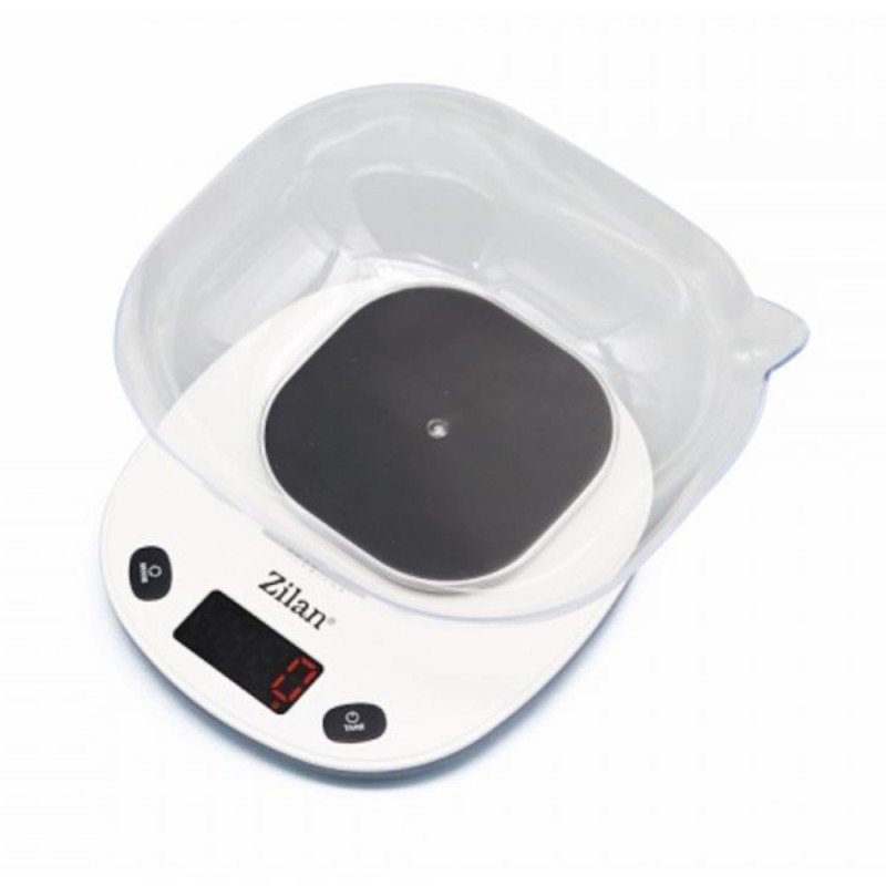Cantar de Bucatarie Digital, Capacitate Maxima 5 kg, Oprire Automata, Alb