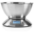 Cantar Digital de Bucatarie, Inox, Bol Detasabil, Cronometru, Senzor Temperatura