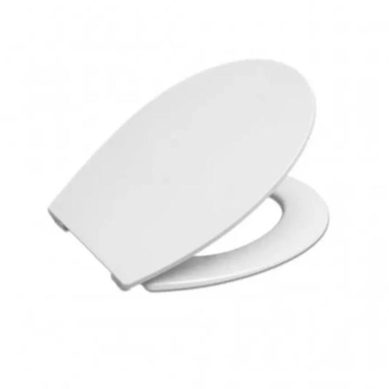 Capac WC, din Plastic, Forma Ovala, Alb, Zilan