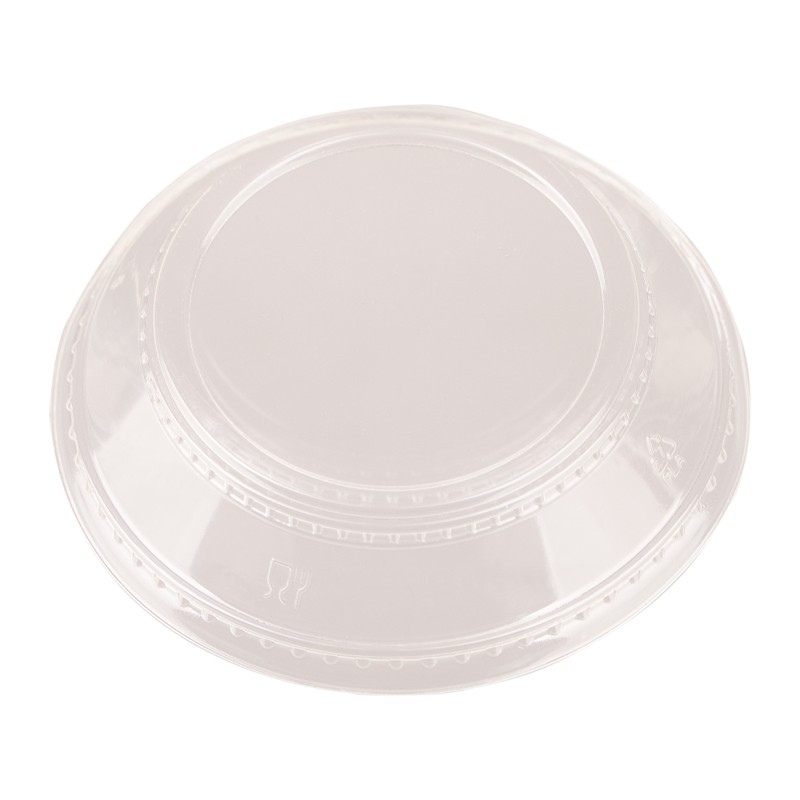Capace Biodegradabile, Compostabile, PLA Plate, Transparente, Diametru 76/96 mm, 50 buc