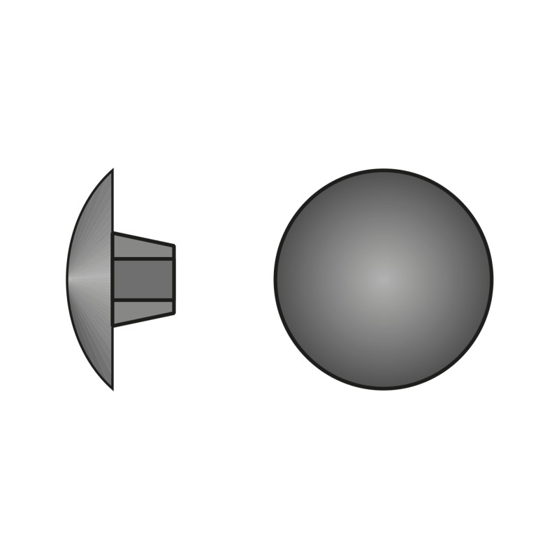 Capacele Plastic R12 Mm pentru Suruburi Pozidriv Pz2 Plastic Colorat-Stejar