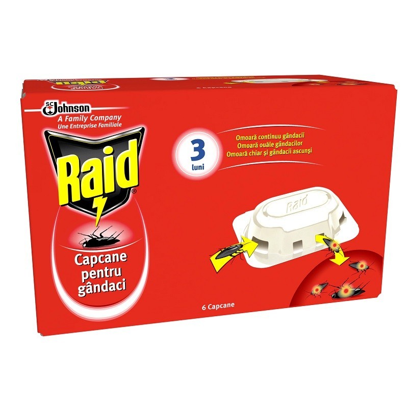 Capcane pentru Gandaci Raid, 6 Bucati