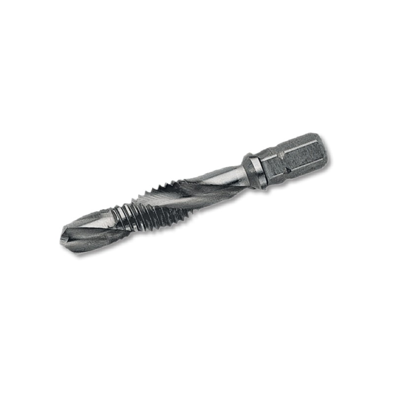 Capete Combinate Burghiu-tarod Bit, HSS Tin, M 4 X 0.7, Filet Normal, D, ISO din 13