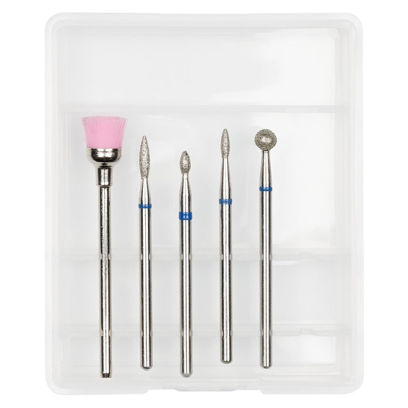 Capete Freza Unghii Diamantate Luxorise 26, Set 5 Bucati