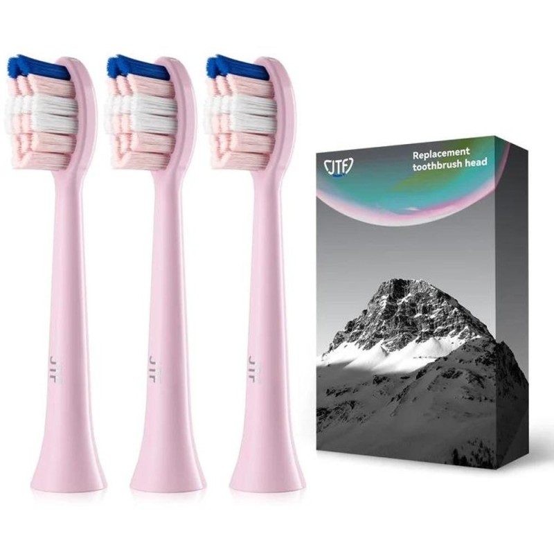 Capete Periuta Dinti Electrica, JTF Sonic, Roz, P200, 3 Bucati/Cutie