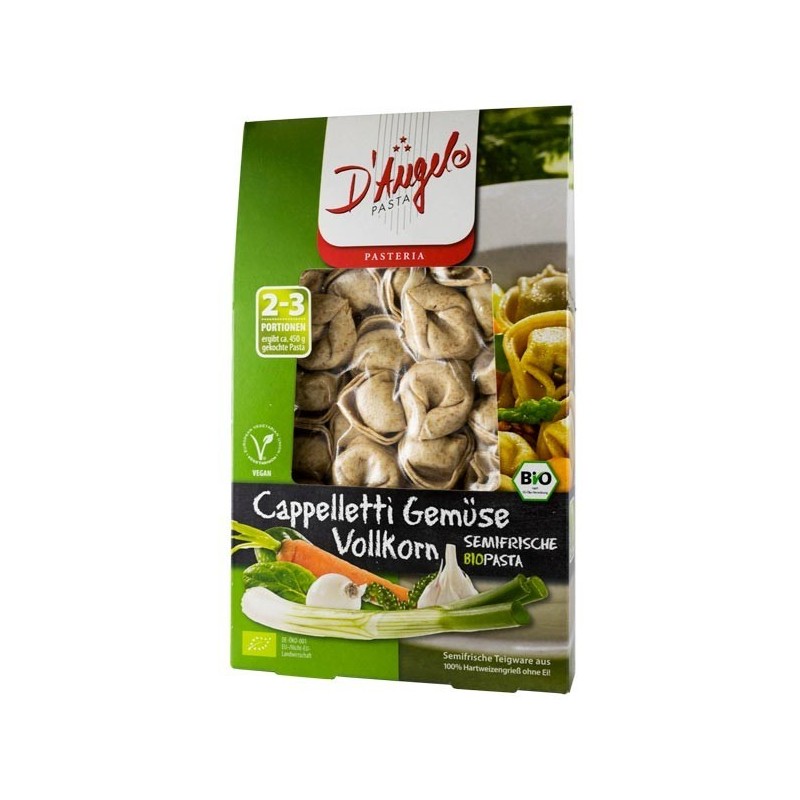 Cappelletti Bio cu Legume, D'Angelo Pasta, 250 g