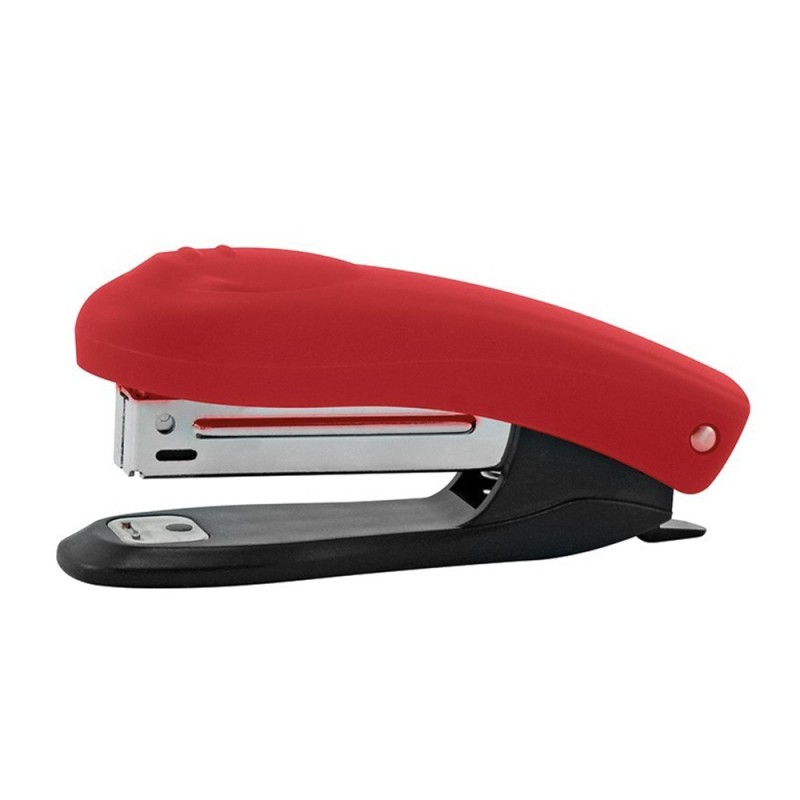 Capsator din Plastic, Nr.10, Rosu, Capacitate 12 Coli