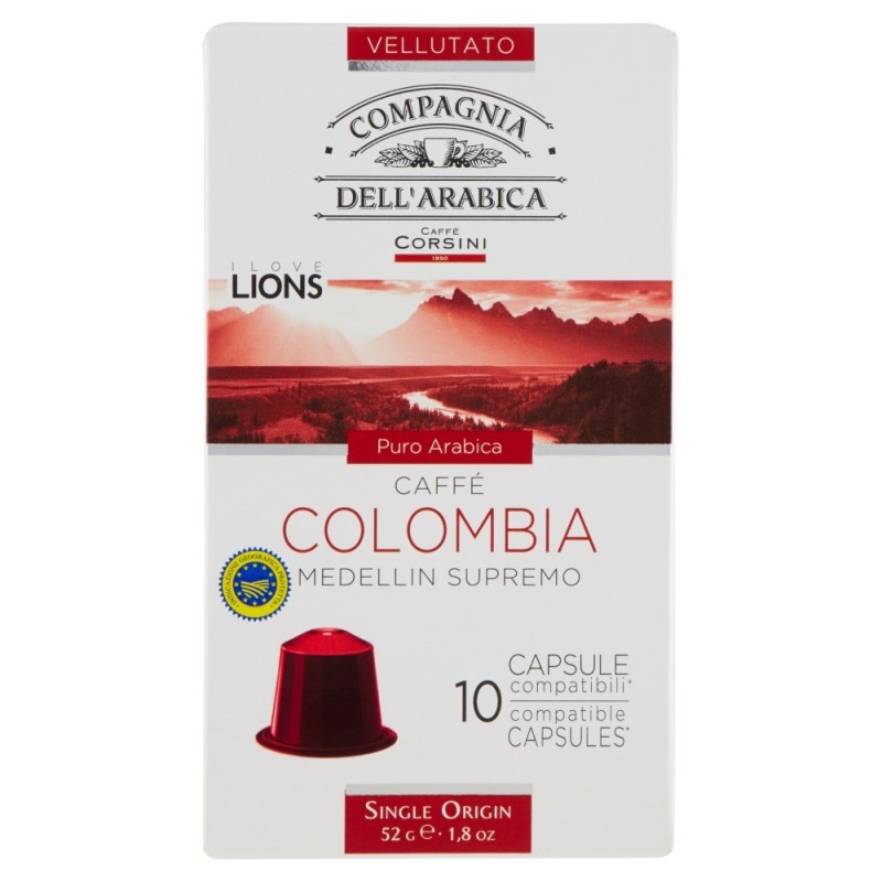 Capsule Cafea Compagnia Dell'Arabica Corsini Colombia Medellin Supremo 10 X 5.2 g