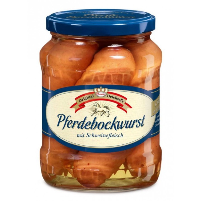 Carnati din Carne de Cal si Carne de Porc, 650 g, Deichsel