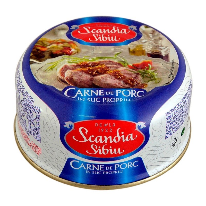 Carne Porc in Suc Propriu, Scandia Sibiu, 300 Gr