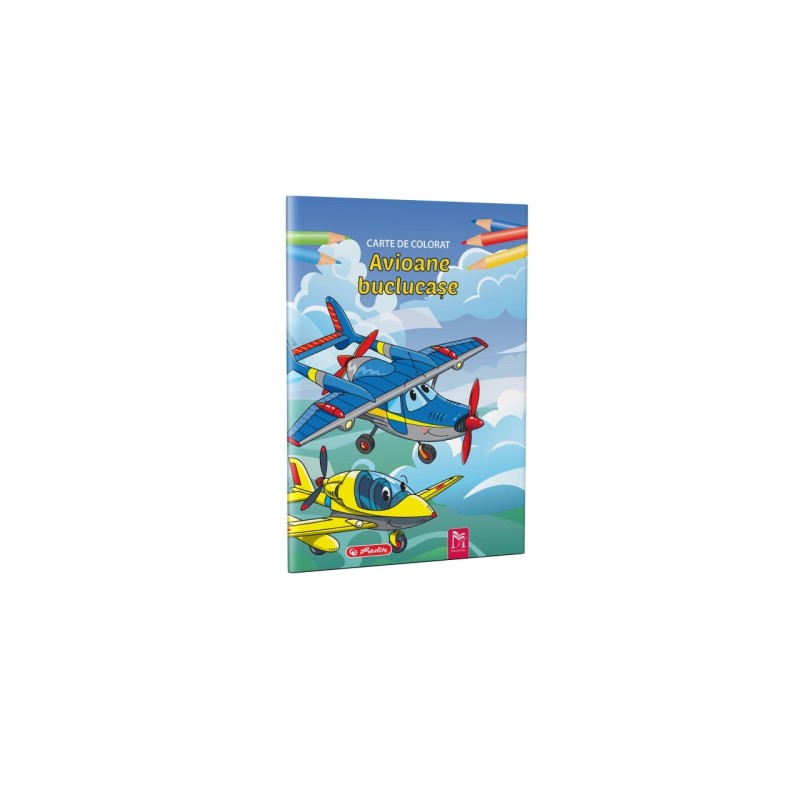 Carte de Colorat A4, 16 pg, Avioane Buclucase