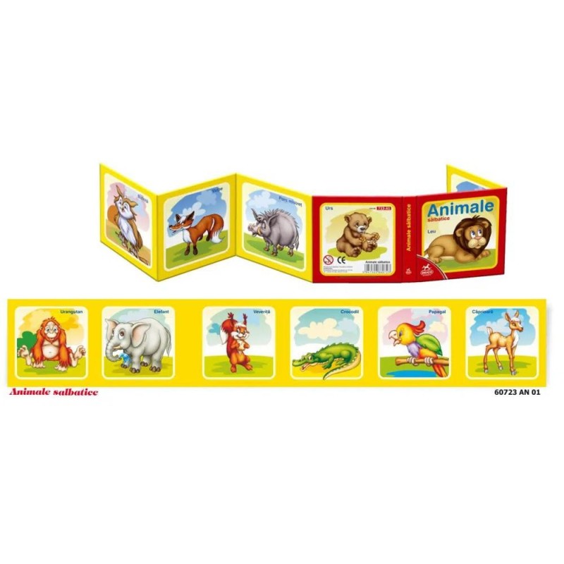 Carte Plianta, Animale Salbatice, + 3 ani, Deico